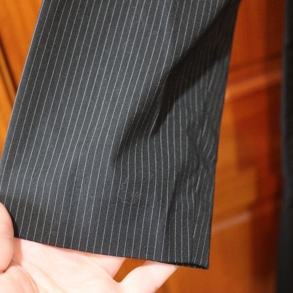 Co & Eddy Pin Stripe Wide Leg Pant Suit Vintage 90s 12/Medium - Picture 10 of 16